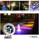 LED underwater light 3w6w9w12w18w pool underwater light fish pond landscape light fountain light waterproof colorful spotlight 6 watts colorful automatic dimming