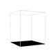 Alcantara Acrylic Storage Box Display Box Figure Dust Cover Transparent Plexiglas Display Cabinet Model Storage Box Gift Blind Box Height 15cm Base Length/Width 10*10cm