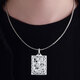 Jin Yixin Platinum Dragon Pendant Men's PT950 Platinum Pendant Fashionable and Domineering Simple Platinum Dragon Men's Necklace Platinum Square Platinum Pendant Weighs about 22.6 grams