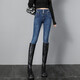 Ankadan-Jeans für Frauen mit kleinen Füßen und Bleistifthosen im Frühling und Herbst Neue Stil der neuen langen Hose von Slim und Slim High Taille, die vielseitige Frauen mit langen Long-Hose 9721 9721 dunkelblaue Hose Lint-Free 31 [130-135jin [Jin gleich 0,5 kg]]