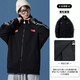 Li Ning jacket, men and women, 2024 new cardigan, long-sleeved loose casual couple knitted sports jacket, AFDS983 elegant black [same style] M