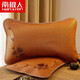 Antarctic people cold pillow core summer single cervical pillow mugwort pillow flower tea bamboo rattan pillow sleep summer cool mat pillow men hearty cowhide vine brown color 35x56cm single package [skin-friendly and smooth, refreshing and natural]