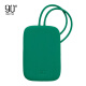 90 points colorful silicone luggage tag boarding pass suitcase shipping tag trolley case identification card dark green
