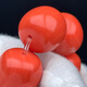 Six Pills Coral Loose Beads Single Circle Old Style Bucket Beads Bracelet Red Multi-Specifications Large Beads DIY Jewelry Multi-Purpose Buddha Beads Bracelet 108MM Single Circle 24 Beads
