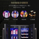 Odino Nationwide Warranty Export Quality Odino Red Wine Cabinet Constant Temperature Wine Cabinet Double Door Embedded Household Small Wine and Foreign Wine Cabinet Air-cooled and Frost-free Left Tea + Right Red Wine (Black Glass Door)