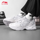 
Li Ning sports and casual shoes for men in spring and summer new soft sole height-enhancing versatile trendy student breathable wear-resistant running shoes for men in Yunwu white/coin gray 42