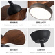 
Weather vane (FXB) Nordic indoor ceiling small fan light simple modern ceiling fan light children's room bedroom with electric fan integrated chandelier frequency conversion 22-671A white ceiling-light wood grain full spectrum + light-changing remote control