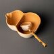 
Rongshantang coarse pottery white mud ancient method cans tea milk tea surrounding the stove tea boiler gourd teapot electric pottery stove teapot set coarse pottery white mud tea bowl-Fulu double full 1050ml