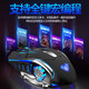 Wolf Tarantula (AULA) Reaper Mechanical Keyboard Mouse Set Wired Game Keyboard 104 Key Laptop External Office Typing Glowing Table Chicken Eating Keyboard Silver White [Blue Light] Tea Roll