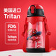 Disney children's plastic water cup summer with straw double lid primary school student straight drinking cup tritan material free engraving 5012-Spider-Man-520ML