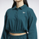 
Reebok official women's COVERUP classic casual slim short POLO collar pullover sweatshirt HH9738 XS