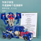 TOYS JIAYIHONGQI儿童手动变形机器人汽车男孩玩具车一步变警车恐龙模型变形 一步变形-红车金刚JY675C