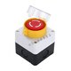 Elevator power start button switch control box emergency stop waterproof button indicator box plastic electrical box box Jiabosen three-position knob + reset button