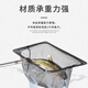 鱼多趣 不锈钢鱼捞中号 可伸缩渔捞鱼网手抄网家用小鱼捞网钓鱼专用渔网