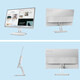 Lenovo Xiaoxin monitor IPS screen 100Hz refresh hardware low blue light narrow border full HD computer display white set Xiaoxin 24-inch monitor + lifting and rotating bracket