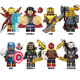 Song Hefan is compatible with Lego Marvel is compatible with Lego Avengers Iron Man Hero Spider-Man assembled Little Boxes [831] The Flash