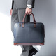 Sanwa Supply Premium Leder-Computertasche Tragbares Kapazität Einschulterer Laptop-Tasche mit großer Kapazität modische Geschäftsklasse Tägliches Pendeln Dunkelblau 13,3 Zoll