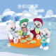 Hape Doll Playing House Toys Wooden Pony Club Panda House Elephant Koala Polar Bear Familia E3527 Familia elefante