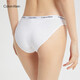 
Calvin Klein underwear women's loop jacquard waist ck comfortable cotton breathable sexy bikini briefs women D1618D 100-Moonlight white 1 strip XS