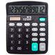 Morning Light (M/G) [Super Hot Product] Stationery 837 Dual Power Supply Calculator Solar Desktop Computer 12-bit Large Screen Calculator Office Supplies Single Installation ADG98189