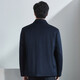 Hongdu wool jacket for men loose business formal wear rabbit fur liner detachable thickened warm middle-aged men's jacket Zanglan JT6219-1 185/100A