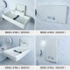 Multifunktionaler Pflegeschreibtisch für Mutter und Babyzimmer dritte Badezimmer Baby Windeln Kinder mit Wand montiert faltbare öffentliche Plätze Deluxe Dickeed Version Care Care Desk