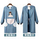 Yuanpinzhou pet shop beautician work clothes waterproof bathing dog clothes apron non-stick hair cat and dog washing supplies special hand-wipe waterproof long-sleeved persimmon all blue powder