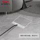 DELIXI hidden floor plug stainless steel embedded invisible floor socket marble tile floor plain floor plug [square] two-position five-hole floor plug