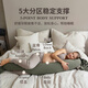 BabyWatch pregnancy pillow waist support side sleeping pillow abdominal U-shaped pillow side sleeping pillow adjustable multi-functional candy pillow powder