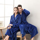 Fin de l'année, peignoir épaissi, pyjamas Velvet Beibei pour hommes et femmes, Yukata 1506 Gray Men 3XL de Flannel étendu et plus grand, 140-200jin [Jin équivaut à 0,5 kg]]]