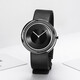 ISSEY Miyake Watch Men's 39 mm Negro de cuero Corcha de cuero pareja Fashion Quartz Casual Women's Watch Yoshioka Naruhito Nyah002y
