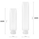 Fancyfree [set de 3 piezas] Botella de almacenamiento de botella de dispensación de manguera extruida para hombres y mujeres en el viaje de negocios Muestra portátil de botella vacío Suministros de viajes de 30 ml de tres paquetes