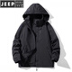 JEEP SPIRIT冲锋衣男女同款春秋防水男士外套三合一可拆卸登山服户外夹克男 6628款黑色-春秋款  XL 110-130斤