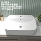 American standard bathroom ceramic basin single-hole table wash basin bathroom wall-mounted sink square semi-hanging basin F550
