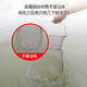 Diaohaha metal fish protection net fish basket net bag portable steel wire fish cage fishing net folding stainless steel fish net stream fish basket 33cm 0.55m galvanized version