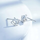 Mengjinyuan PT950 platinum earrings, crown temperament earrings, birthday gift for girlfriend, about 1.7g