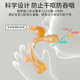 葆氏婴儿口欲期3个月+牙胶宝宝磨牙棒硅胶口蘑玩具防吃手神器3件套