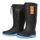 Shengjing Kenli winter plus velvet rain boots for men's long tube thickened integrated warm rain boots waterproof and non-slip plus cotton water shoes for men 838 lock velvet black/high 40 shots larger size 42