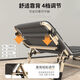 Yuelaiju pliage lit simple bureau lit lunch lit portable chaise salon portable hôpital accompagnant lit simple lit de lit de lit de camp [tube rond renforcé] gris