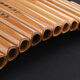 
Pan flute beginner 22 tube C tune performance children's students 15 tube zero foundation entry G bitter bamboo strip custom model 15 tube pan flute D tune (leather bag) wooden strip anti-crack