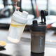 
Lock Lock (LOCK/LOCK) plastic water cup shake cup fitness men's protein powder casual cup student portable exercise large capacity lemon cup [built-in stirring grid] dark black 880ml