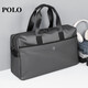 POLO travel bag men's travel bag luggage bag handbag large capacity commuter storage bag sports fitness bag business trip bag coconut gray