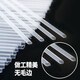 Set of disposable soy milk straws, transparent colorful thin straws, independent commercial food-grade plastic straws in bulk, individually packaged, hardened, 16*0.6cm, 100 pieces