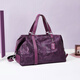 CRISP KERREIN香港品牌短途旅行包女手提大容量轻便健身包游泳潮牌行李包袋男 紫色