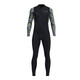 DIVE&SAIL swimsuit men's one-piece quick-drying long-sleeved sun protection warm breathable beach vacation jellyfish suit wetsuit snorkeling surf suit black XL (135-155Jin Jin equals 0.5 kg)