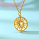 Chiba Jewelry 18K Gold Shell New Pendant Aurora Mirror Fashionable Versatile Neck Jewelry as a Birthday Gift for Your Girlfriend Yellow 18K Gold Shell Pendant