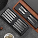 Half life pure titanium chopsticks high-end household titanium chopstick set household chopsticks high temperature resistance and anti-slip adult light luxury metal titanium chopsticks pure titanium chopsticks 5 pair gift box set