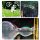 Bubble water replenishment liquid concentrate seven-color bubble liquid replenishment bag small bottles with bubble gun stick children's toys camera bubble blowing machine safe and non-toxic 30 packs of concentrated bubble liquid