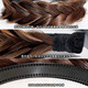 SHUFEN braided wig headband headband handmade fishbone braided headband internet celebrity 2025 new braided hairband F1051 black headband