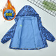 Disney children's jacket three-in-one autumn and winter plus velvet thickened children's clothing boys' jacket spring and autumn mid-to-large children's sportswear blue integrated velvet 9922 size 110 size recommended height 100-110cm Age 4-5